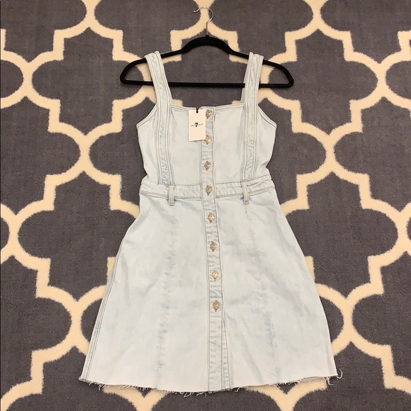 NWT 7 For All Mankind button front dress - Picture 1 of 8